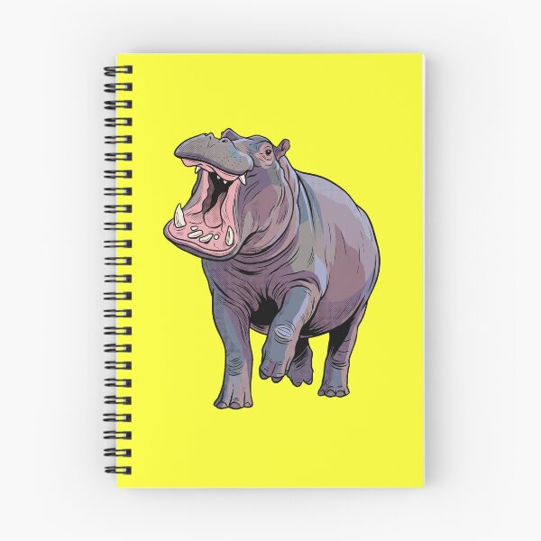 Item preview, The Aquatic Aggressor: Vintage Hippopotamus Threat Display designed and sold by FreiherrPK.