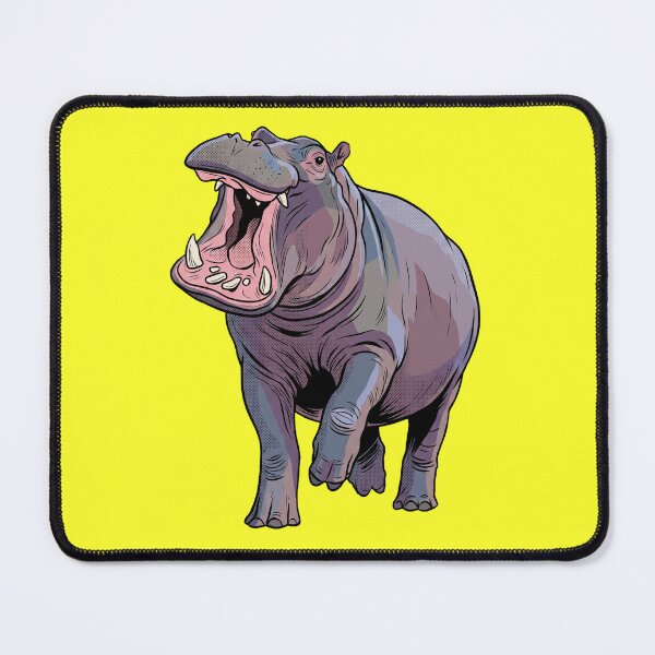 Item preview, The Aquatic Aggressor: Vintage Hippopotamus Threat Display designed and sold by FreiherrPK.