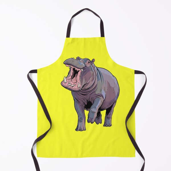 Item preview, The Aquatic Aggressor: Vintage Hippopotamus Threat Display designed and sold by FreiherrPK.