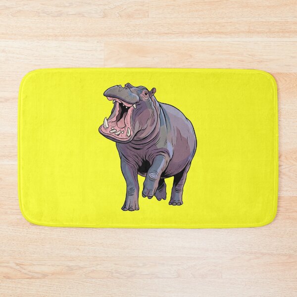 Item preview, The Aquatic Aggressor: Vintage Hippopotamus Threat Display designed and sold by FreiherrPK.