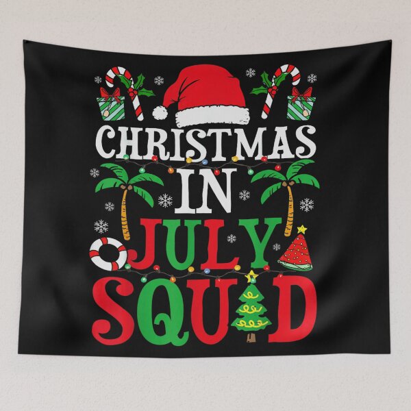 Item preview, Tropical Christmas In July Squad Palm Tree Santa Hat Holiday Vacation designed and sold by Daisy Grimes.