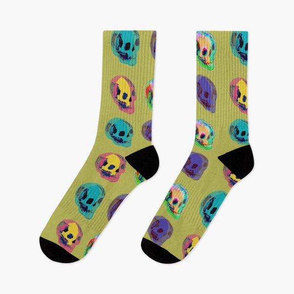 Item preview, Neon Glitch Skull Quartet #2 | Psychedelic Pop Art Neon Skulls designed and sold by MikZviagin.
