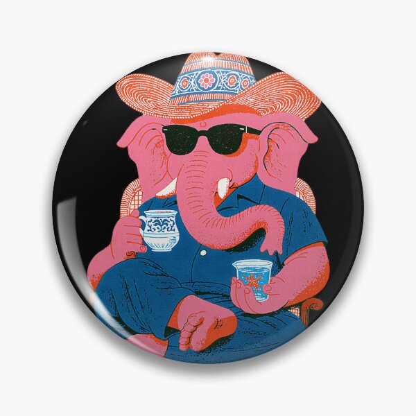 Item preview, Ganesha Drinking Coffee Cowboy Vintage Pop Art designed and sold by PANNARUK THAILAND.