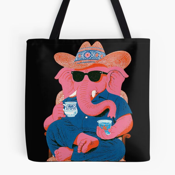 Item preview, Ganesha Drinking Coffee Cowboy Vintage Pop Art designed and sold by PANNARUK THAILAND.