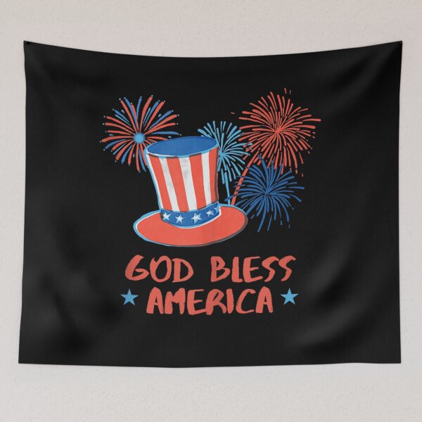 Item preview, Vintage Uncle Sam Patriotic Hat God Bless America Independence Day Fireworks designed and sold by Capisedo.