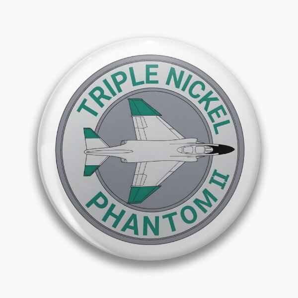 Item preview, USAF 555th Tactical Fighter Squadron "Triple Nickel" Phantom II Emblem designed and sold by CharlieDesings.