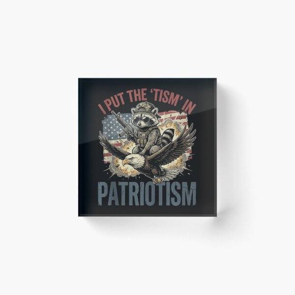 Item preview, Funny Tactical Raccoon Riding Eagle Patriotic US Flag Graphic Meme T-Shirt designed and sold by Capisedo.