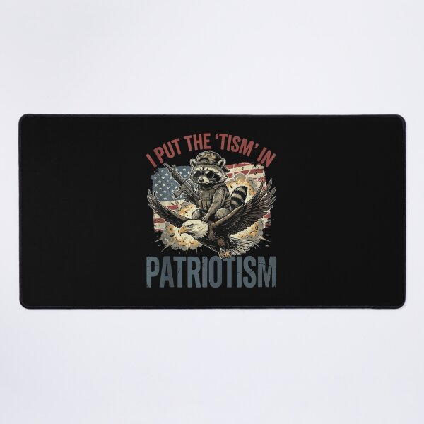 Item preview, Funny Tactical Raccoon Riding Eagle Patriotic US Flag Graphic Meme T-Shirt designed and sold by Capisedo.