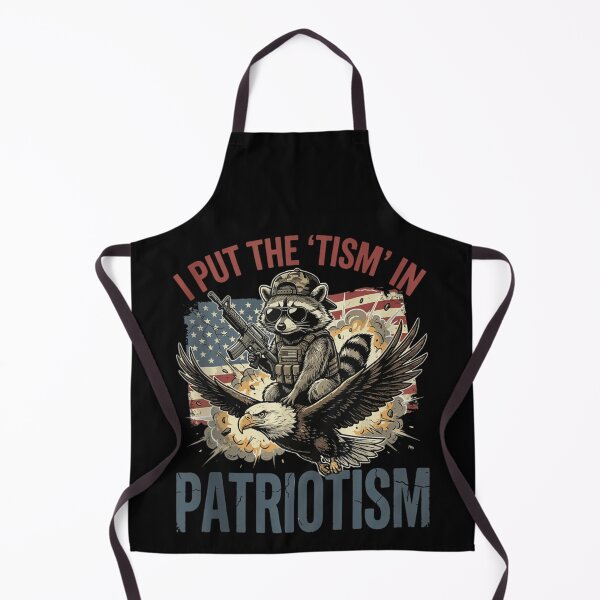 Item preview, Funny Tactical Raccoon Riding Eagle Patriotic US Flag Graphic Meme T-Shirt designed and sold by Capisedo.
