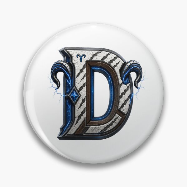 Item preview, Ramstrike Earthforge Letter D designed and sold by BlissBlvdShop.