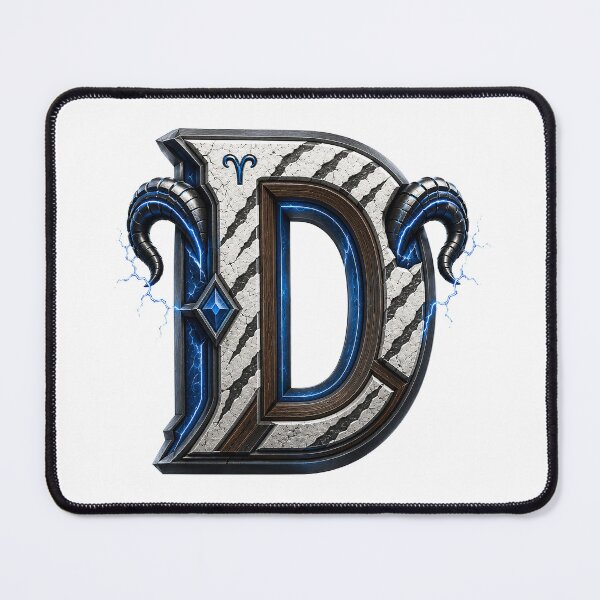 Item preview, Ramstrike Earthforge Letter D designed and sold by BlissBlvdShop.