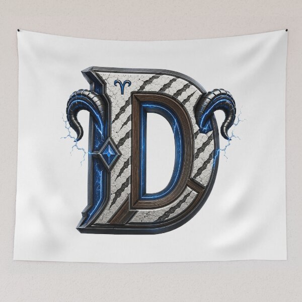 Item preview, Ramstrike Earthforge Letter D designed and sold by BlissBlvdShop.