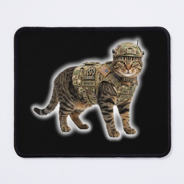 Item preview, Sgt. Leo: The Tactical Cat designed and sold by CatstheticShop1.