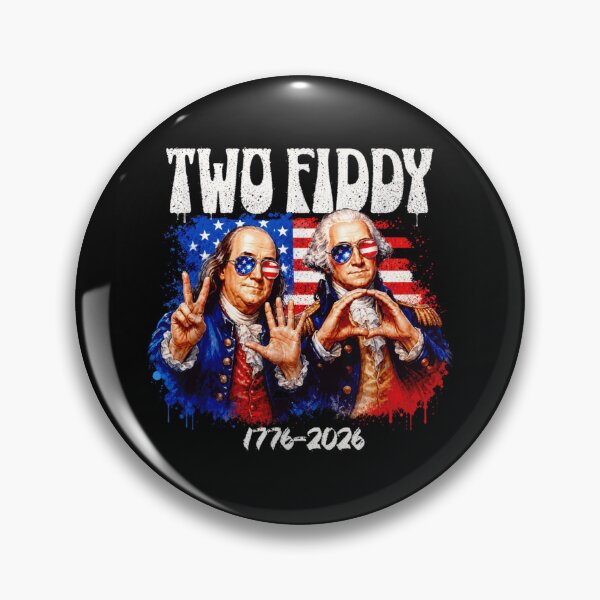 Item preview, Two Fiddy 1776 2026 Americas 250th Birthday Founding Fathers Peace Sign designed and sold by StanaLuis.