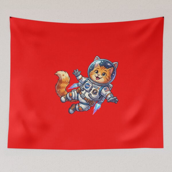 Item preview, Cosmo Cat: Floating Astro Kitty designed and sold by CatstheticShop1.