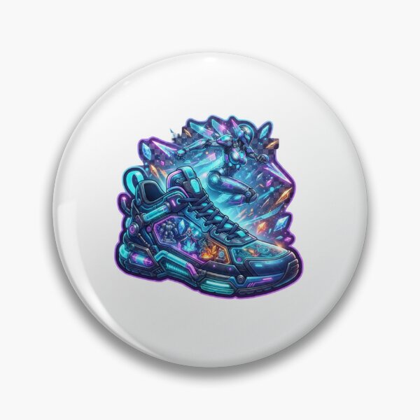 Item preview, Mecha Rogue Futuristic Sneaker Sticker designed and sold by Imaginarium of Chaos falcon88 .