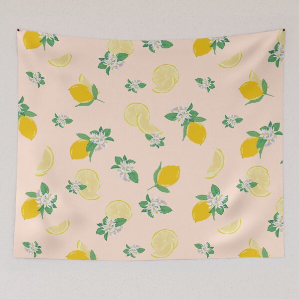 Item preview, Watercolor Lemon Blossom Pattern | Italian Citrus Botanical | Summer Kitchen Decor designed and sold by akneeland603.