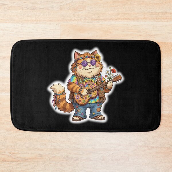 Item preview, Groovy Hippie Cat designed and sold by CatstheticShop1.