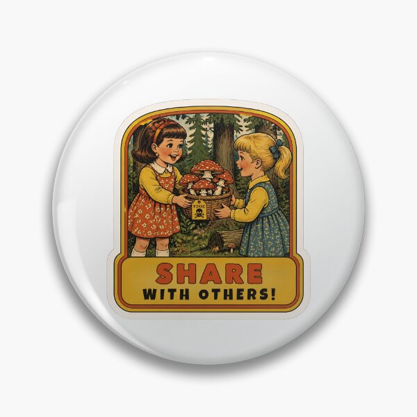 Item preview, Weirdcore Cottagecore Share With Others Fungi Meme designed and sold by RareVisuals.