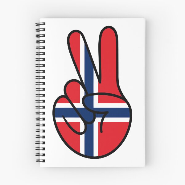 Item preview, Norway Flag Peace Hand Sign designed and sold by teeperfect.