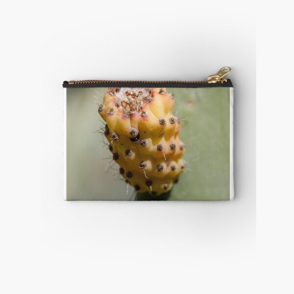 Item preview, Prickly Pear Cactus Fruit Close-Up Showing Yellow Orange Glochids and Textured Surface designed and sold by Nmallia.