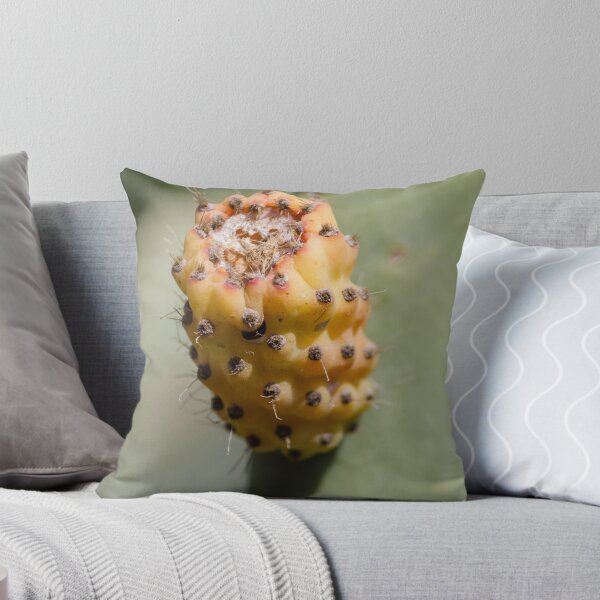 Item preview, Prickly Pear Cactus Fruit Close-Up Showing Yellow Orange Glochids and Textured Surface designed and sold by Nmallia.