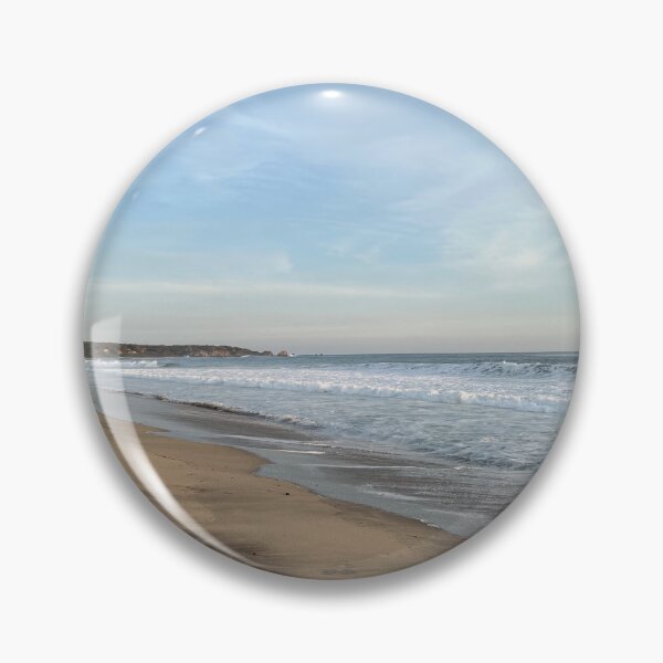 Item preview, Endless sandy beach with waves and a soft pastel sky designed and sold by Art of Momenz.