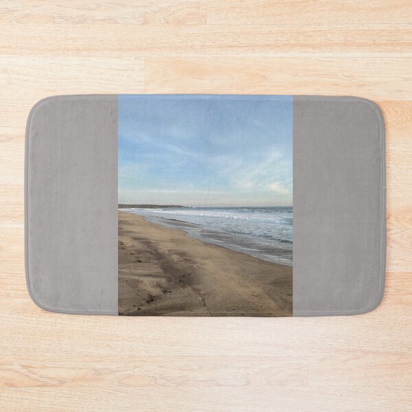 Item preview, Endless sandy beach with waves and a soft pastel sky designed and sold by Art of Momenz.