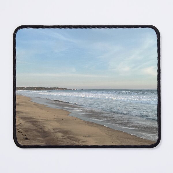 Item preview, Endless sandy beach with waves and a soft pastel sky designed and sold by Art of Momenz.