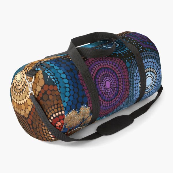 Item preview, Aboriginal Inspired Dot Art - Midnight Dreamy Lake designed and sold by GrinGalore.