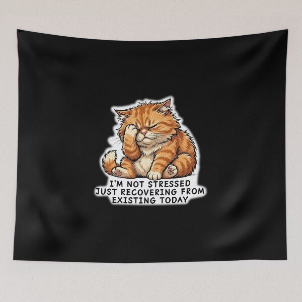 Item preview, Cat Facepalming After a Long Day of Existing designed and sold by CatstheticShop1.