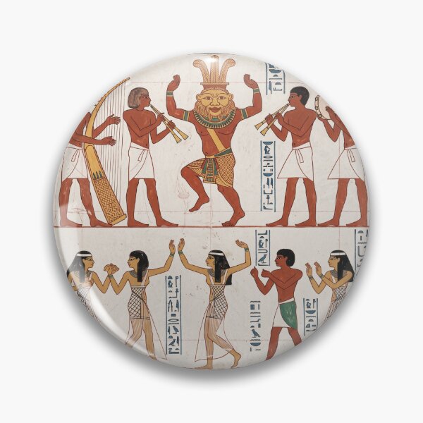 Item preview, Bes The Bouncer: Ancient Egyptian Demon-Scaring Dance Party designed and sold by FreiherrPK.