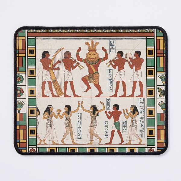 Item preview, Bes The Bouncer: Ancient Egyptian Demon-Scaring Dance Party designed and sold by FreiherrPK.
