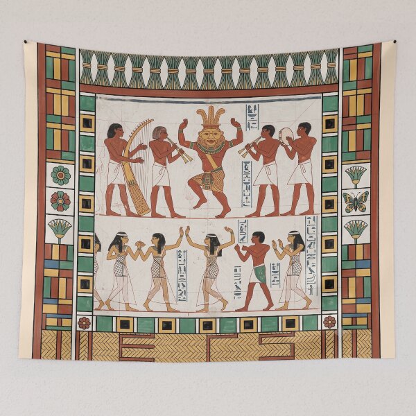 Item preview, Bes The Bouncer: Ancient Egyptian Demon-Scaring Dance Party designed and sold by FreiherrPK.