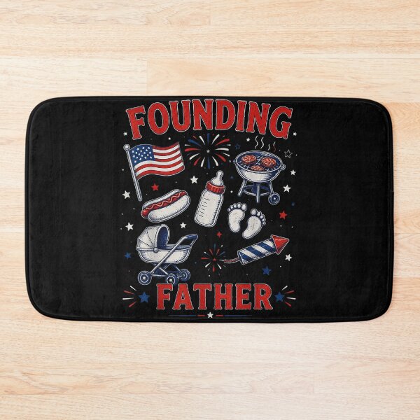 Item preview, Vintage Founding Father Patriotic First 4th Of July Baby Stroller BBQ designed and sold by StanaLuis.