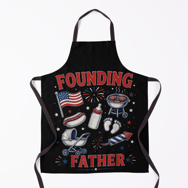 Item preview, Vintage Founding Father Patriotic First 4th Of July Baby Stroller BBQ designed and sold by StanaLuis.