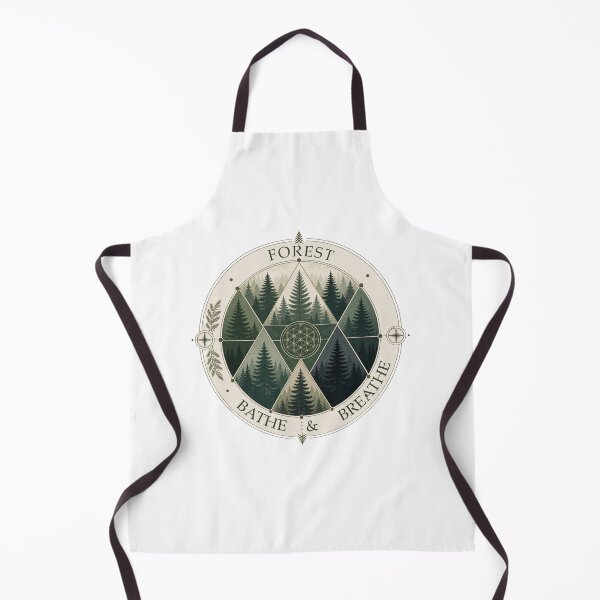 Item preview, Pine Forest Mandala Sacred Geometry Nature Art Print Sticker Woodland Gift designed and sold by sharifex.