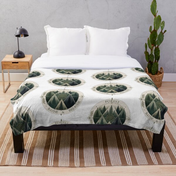 Item preview, Pine Forest Mandala Sacred Geometry Nature Art Print Sticker Woodland Gift designed and sold by sharifex.