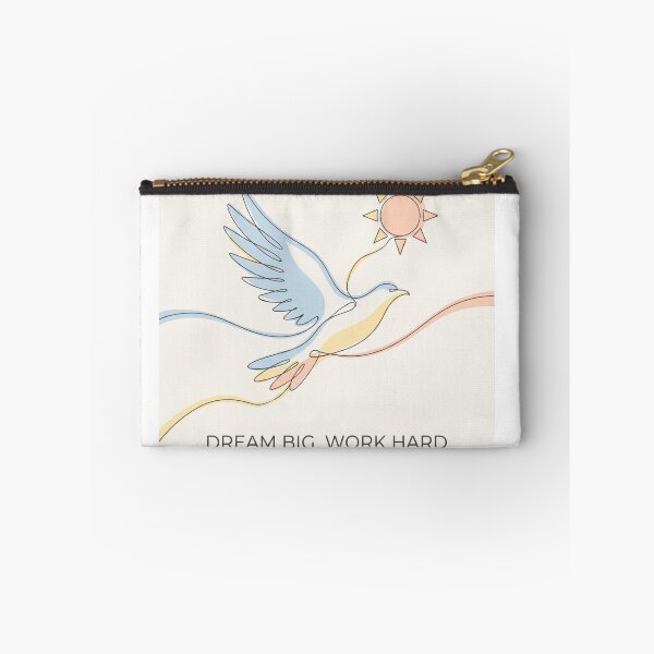 Item preview, Dream Big Work Hard Aesthetic One Line Drawing designed and sold by HayaasBoutique.