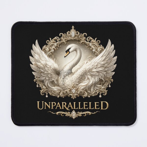Item preview, UNPARALLELED Swan – Luxury Renaissance Rococo Elegance Art Print designed and sold by Emoji Emblems.