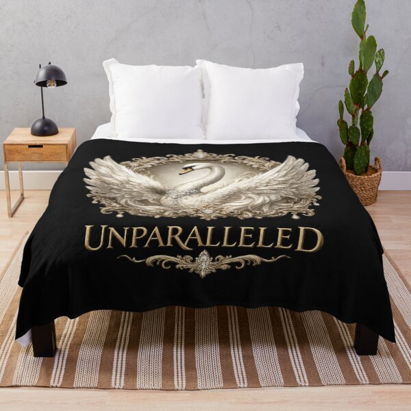 Item preview, UNPARALLELED Swan – Luxury Renaissance Rococo Elegance Art Print designed and sold by Emoji Emblems.