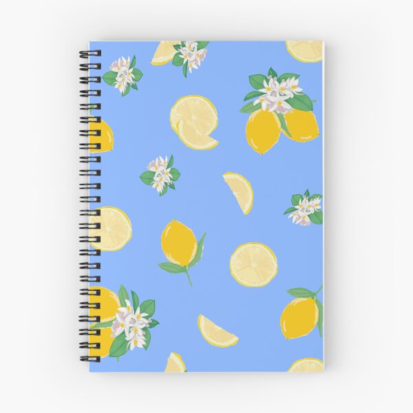 Item preview, Mediterranean Lemon Pattern | Italian Coastal Citrus Print | Blue Botanical Design designed and sold by akneeland603.