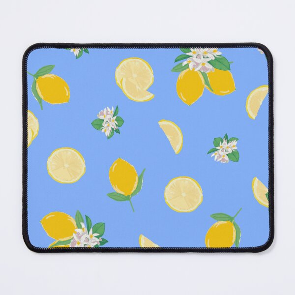 Item preview, Mediterranean Lemon Pattern | Italian Coastal Citrus Print | Blue Botanical Design designed and sold by akneeland603.