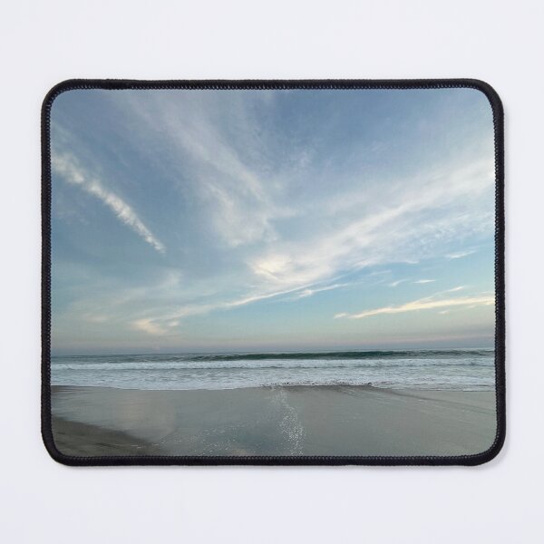 Item preview, A vast ocean with subtle beach reflections beneath a wide cloudy sky. designed and sold by Art of Momenz.