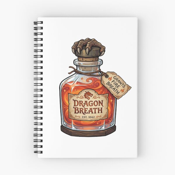 Item preview, Fantasy Dragon Breath Potion Bottle designed and sold by WalkirPG.
