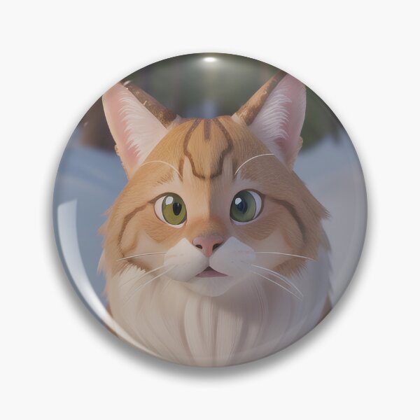 Item preview, Cute Ginger Cat in Winter designed and sold by MoonGlyphSilence.