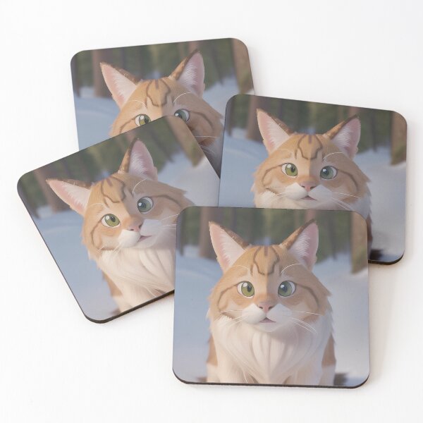 Item preview, Cute Ginger Cat in Winter designed and sold by MoonGlyphSilence.