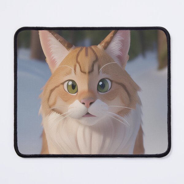 Item preview, Cute Ginger Cat in Winter designed and sold by MoonGlyphSilence.