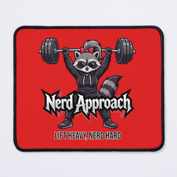 Item preview, Serious Lifter Raccoon, Obsessed with the Barbell designed and sold by NerdApproach.