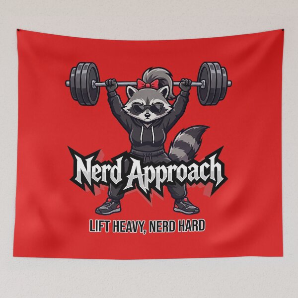 Item preview, Serious Lifter Raccoon, Obsessed with the Barbell designed and sold by NerdApproach.
